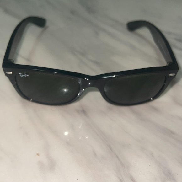 Ray Ban - Slim Wayfarer Limited Edition Sunglasses w/White Symbol Accent - Picture 2 of 7